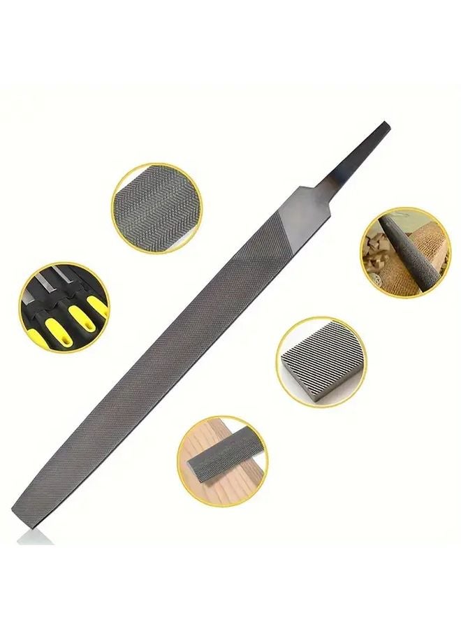 5Pcs 6 Inch Industrial Steel Files Set Flat Round Half Round Triangle Square Metalworking Woodworking - Image 4