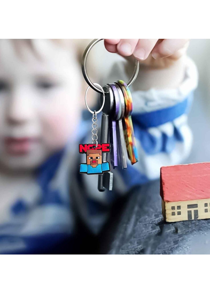 general Minecraft Keychain, Minecraft Backpack, Pencil Case, DIY Accessories, Accessories, PVC Soft Rubber Decoration Key Chain - Image 2