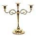 SUJUN 3-Candle Metal Candelabra Candlestick Holders 10.6 inch Tall Candle Holder Wedding Event Candelabra Candle Stand - Image 2
