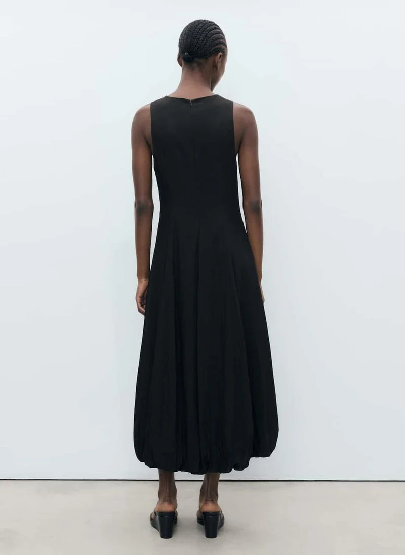 MANGO Long Balloon Dress