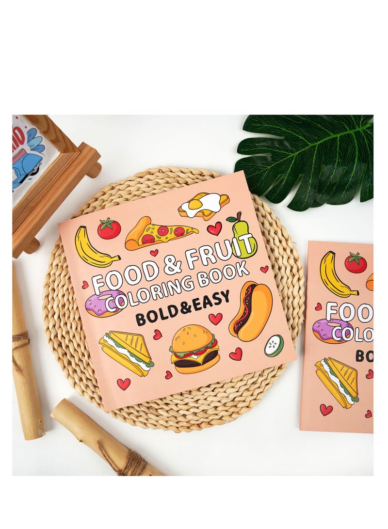 Coloring Book  Food Doodles Coloring Book For Children Over 4 Years Old - Image 1