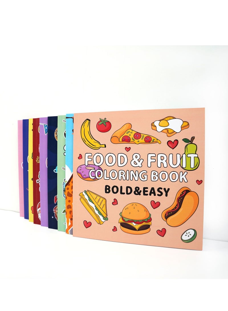 Coloring Book  Food Doodles Coloring Book For Children Over 4 Years Old - Image 2