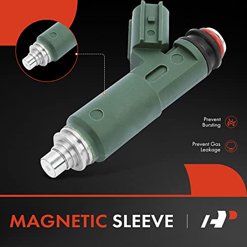 A-Premium Fuel Injectors Compatible with Toyota Corolla 2000-2004, Matrix 2003-2006, Celica, MR2 Spyder & Chevrolet Prizm & Pontiac Vibe, L4 1.8L, Set of 4, Replace# 94859505 - Image 3