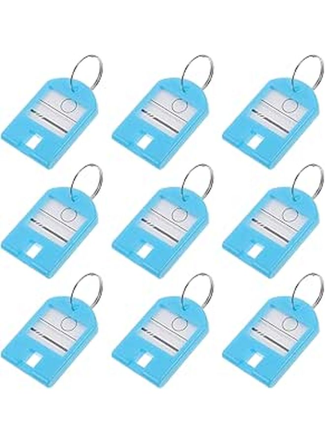 Sky Blue Plastic Key Tags With Number Labels 50pcs For Key Organization Luggage Office Travel - Image 1
