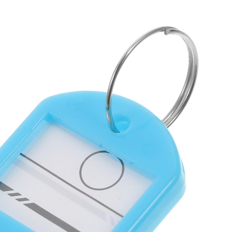 Sky Blue Plastic Key Tags With Number Labels 50pcs For Key Organization Luggage Office Travel - Image 4