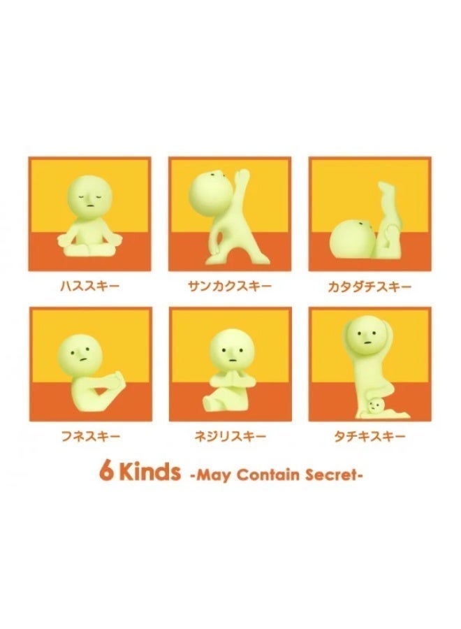 Smiski Yoga Series Collectible Figure - Glow-in-the-Dark Meditating Mystery Blind Box Cute Desk & Room Décor - Image 5
