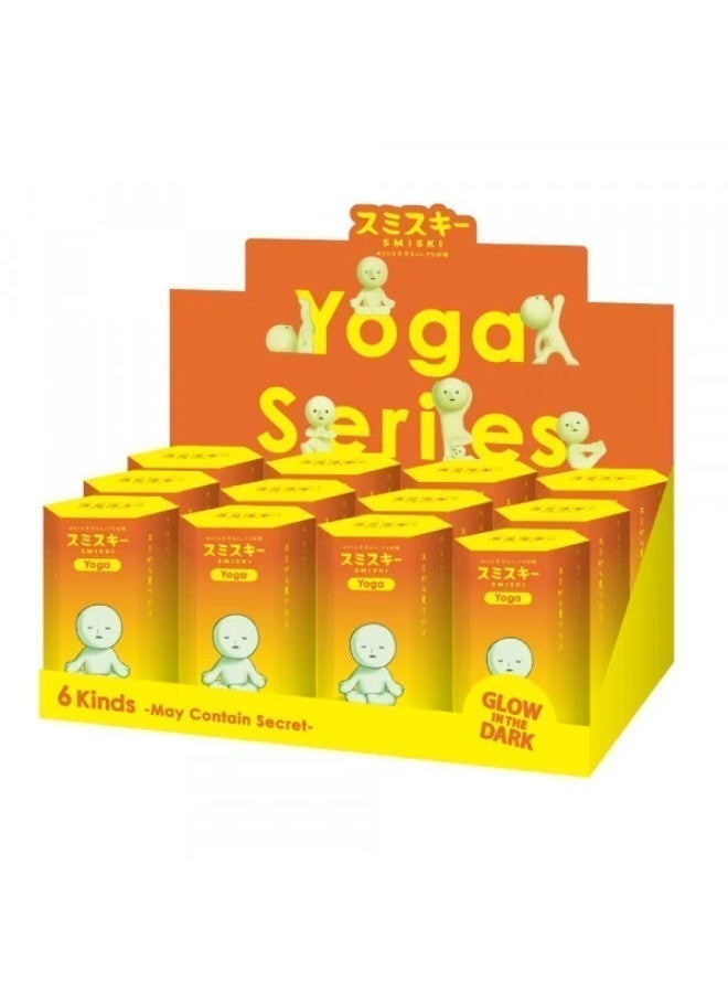 Smiski Yoga Series Collectible Figure - Glow-in-the-Dark Meditating Mystery Blind Box Cute Desk & Room Décor - Image 4