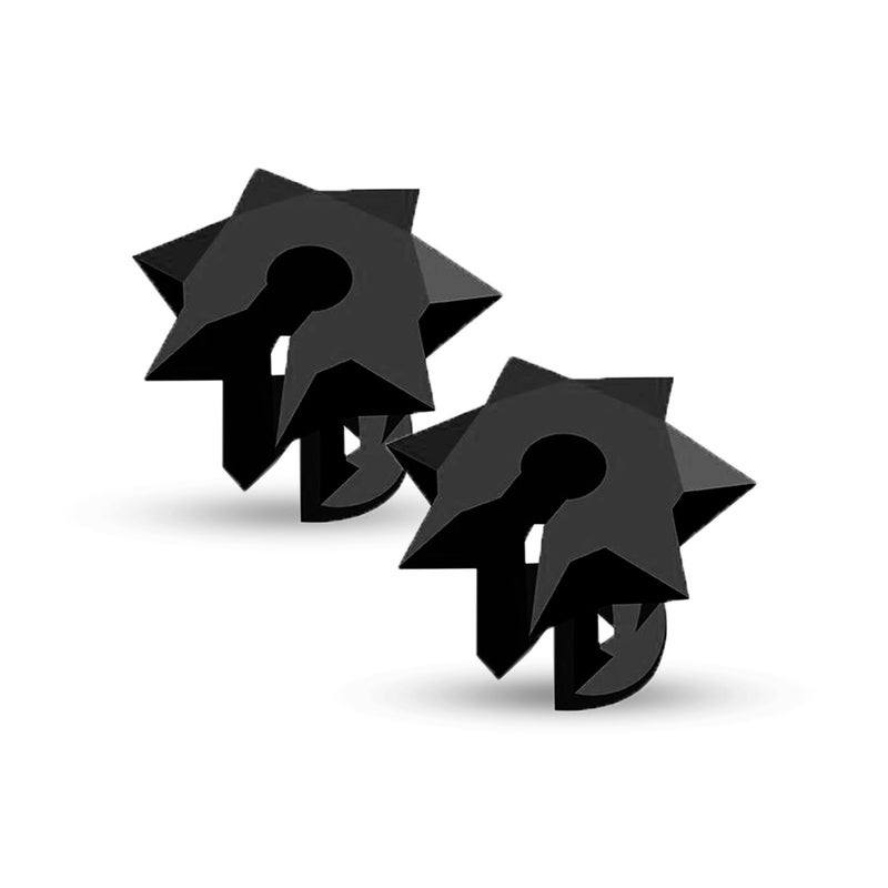 Bowmar Archery Nose Button, Extremely Light Weight, Creates Consistent Anchor Point, Two Sizes Included (Black) - Image 1