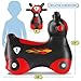 Waddle Bouncy Hopper Inflatable Hopping Toy Scooter Indoors and Outdoor for Toddlers and Kids Boys and Girls Ages 2 Years and Up BlackRed Zoomer - Image 4