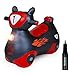 Waddle Bouncy Hopper Inflatable Hopping Toy Scooter Indoors and Outdoor for Toddlers and Kids Boys and Girls Ages 2 Years and Up BlackRed Zoomer - Image 2