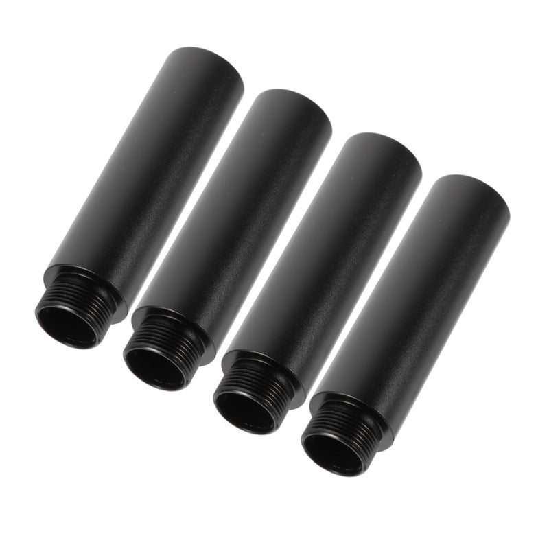 4 Pcs Black Microphone Stand Extension Tubes For Boom Arms And Shock Mounts - Image 2