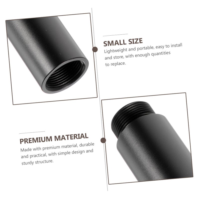 4 Pcs Black Microphone Stand Extension Tubes For Boom Arms And Shock Mounts - Image 4