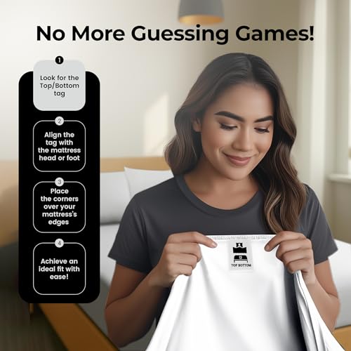 Utopia Bedding Fitted Sheet - Pack of 2 Bottom Sheets - Soft Brushed Microfiber - Deep Pockets, Shrinkage & Fade Resistant - Easy Care (Full, White) - Image 4