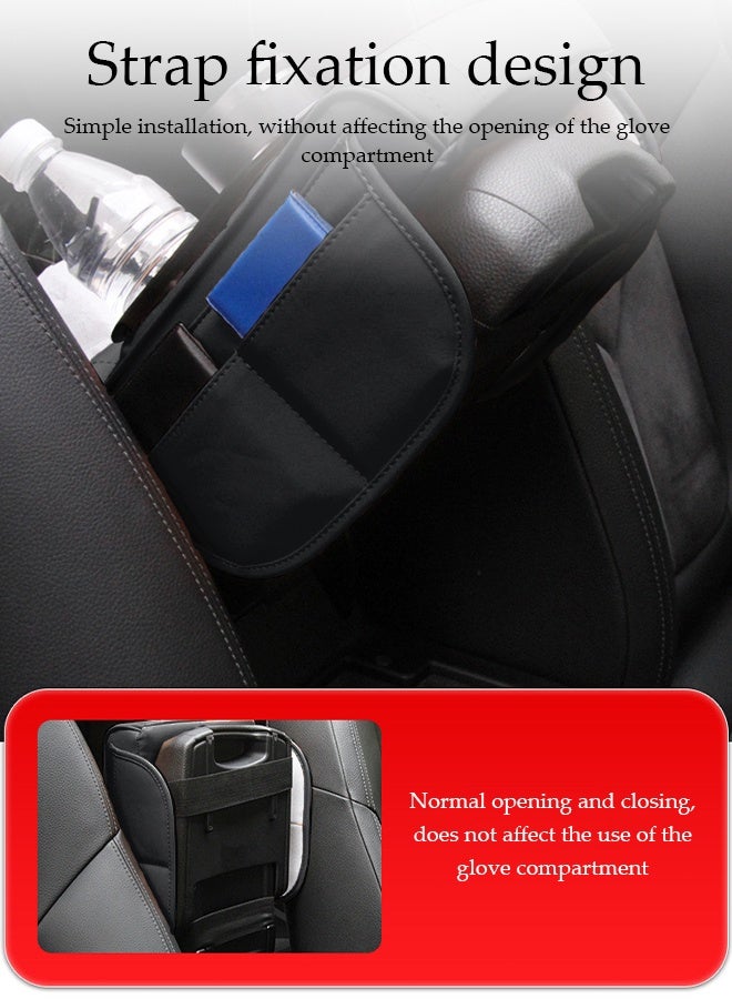 DUNISO 4 IN 1 Car Center Console Cover Multifunctional Car Armrest Cover Heighten Car Central Control Armrest Multifunctional Car Armrest Cover Cushion Cup Holder Auto Center Console Armrest Pillow Comfortable Car Armrest Pads with Storage Grid Leather Armrest Heightening Pad for Most Vehicles, SUVs, Trucks, Cars - Image 5