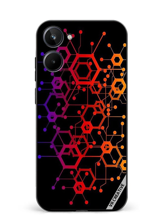 VR CREATIVE Protective Case Cover For Realme 10 Abstract Circuit Board Design Multicolour - Image 1