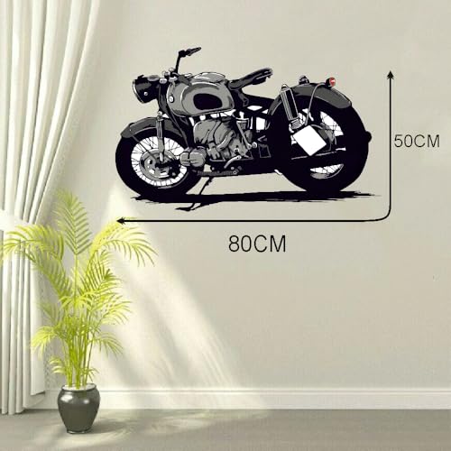Decals Creation Pvc Royal Enfield Bike Wall Sticker For Living Room, Bedroom, Kids Room (Size - 50 Cm X 80 Cm) - Image 3