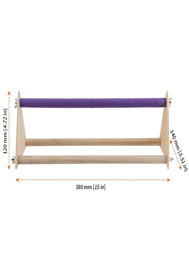 HOZEON 2PCS Wooden Chick Perch Stand, Training Chicken Perches Roosting Bar, Wood Chicken Roosting Bar Perch for Chicks, Parrot, and Birds - Image 2