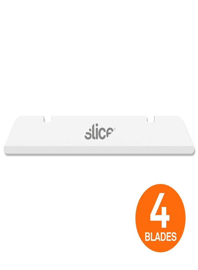 Slice 10538 Extra Long Industrial Blade, Advanced Ceramic, Ideal for Insulation, Batting, Foam, Finger-Friendly Safety Blade, Lasts 11x Longer Than Metal, Rounded Tip (4 Pack) - Image 4