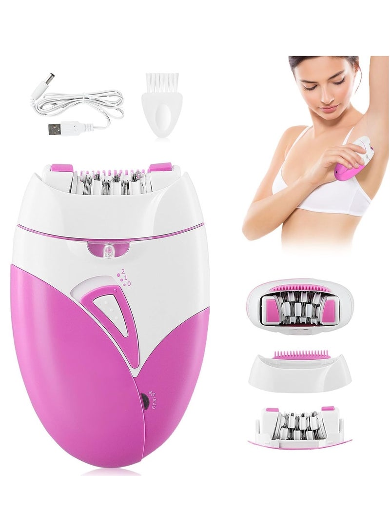 Keda Shaver for Ladies Compact Epilator Smooth Glide Epilator Facial Hair Remover with 2 Speed & LED Light for Underarms, Legs, Arms, Bikini - Image 1