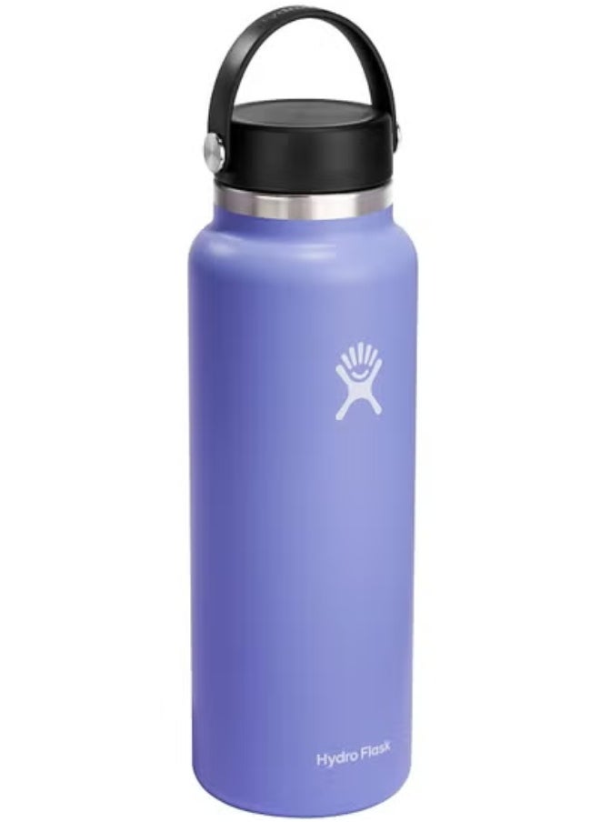 Hydro Flask Flask Wide Mouth Bottle With Flex Cap 1180 Ml (Purple)  - Image 1