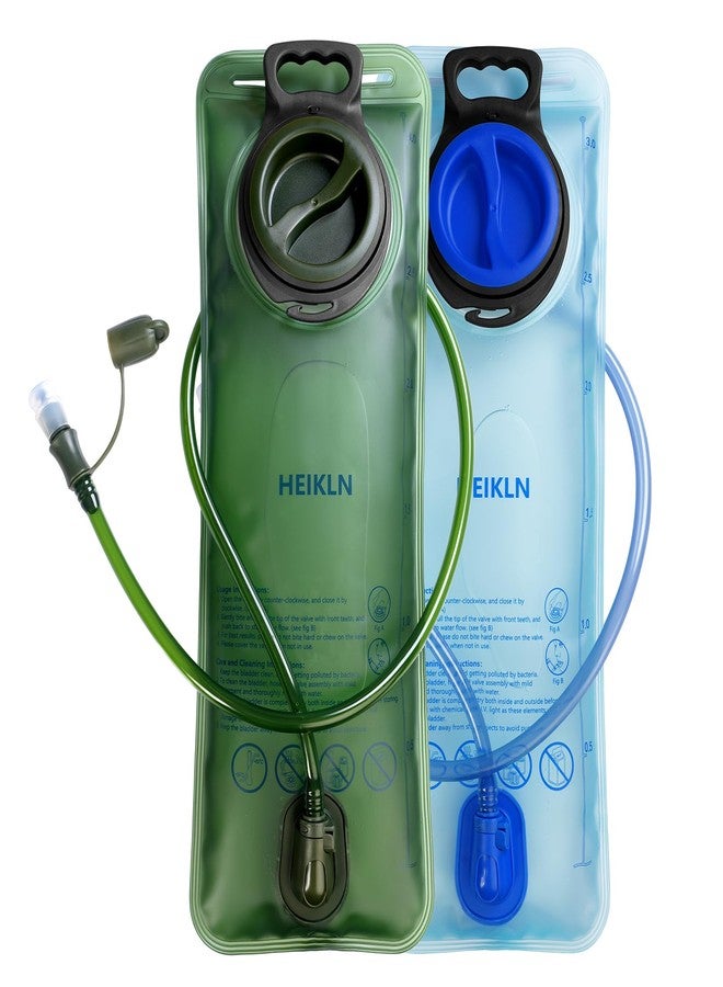 HEIKLN Hydration Bladder 3 Liter,Water Bladder Pack of 2,Water Storage Bag Reservoir Hydration Pack Replacement for Bicycling Hiking Camping Hunting Running - Image 1