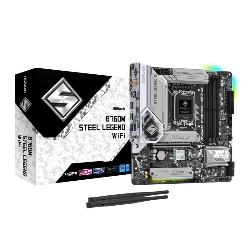 ASRock B760M Steel Legend WiFi Motherboard - Image 1