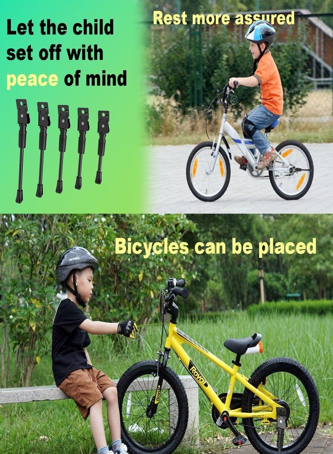 BOKFONIKS Kickstand for 12, 14, 16, 18, 20 Inch Kids Bikes - Carbon Steel Children’s Bicycle Kick Stand with Built-in Spring & Anti-Slip Pad(16inch) - Image 5