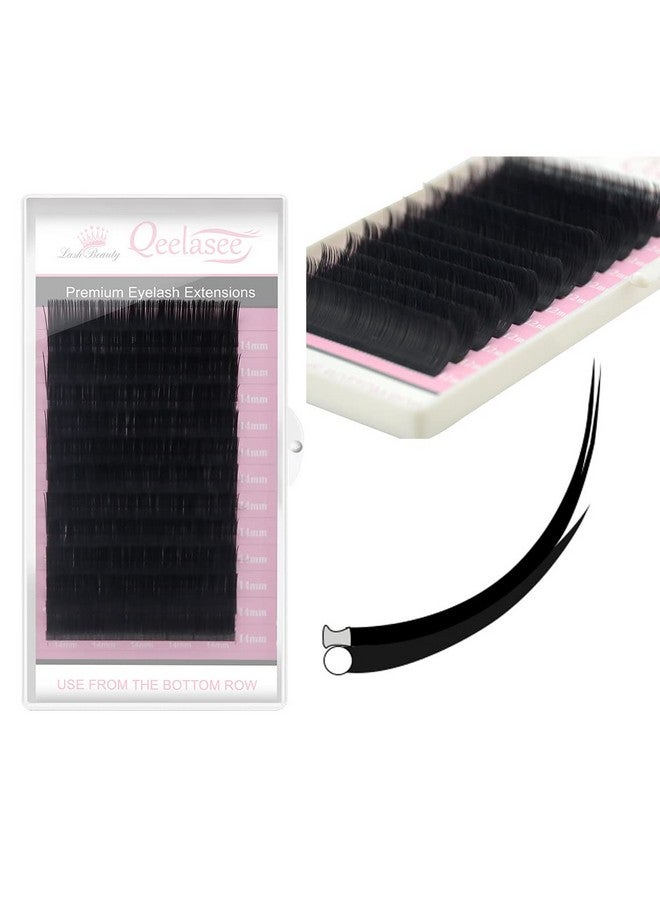Qeelasee Matte Mink Flat Eyelash Extension 0.25 D Curl 10Mm Ellipse Eyelashes False Mink Individual Eyelash Extension Professional Salon Used By Qeelasee - Image 2