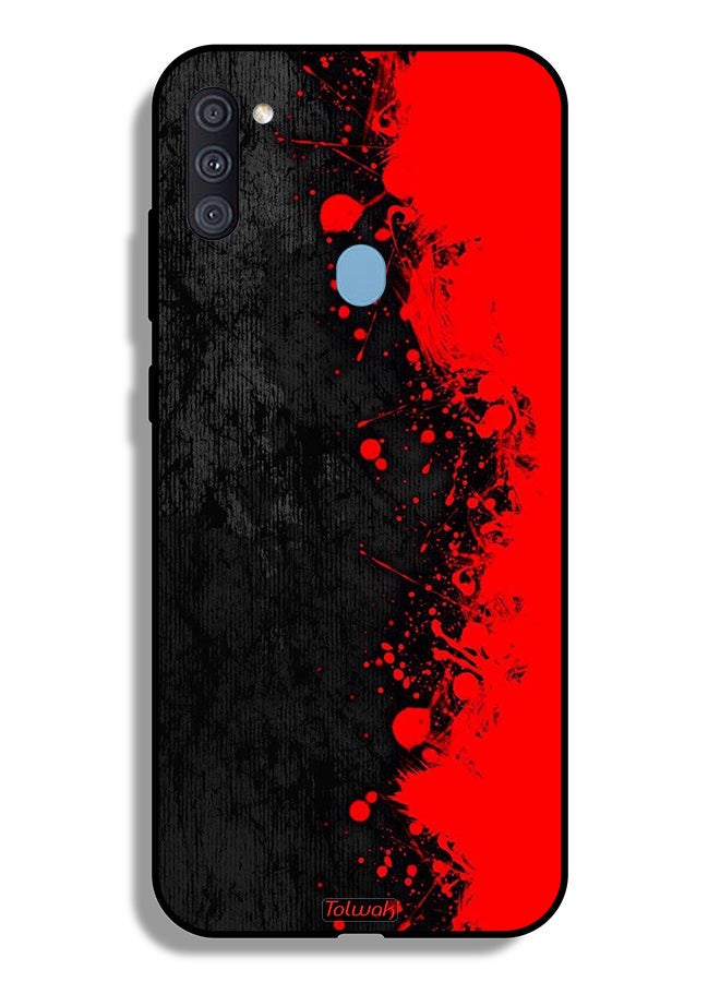 Tolwak Samsung Galaxy A11 Protective Case Cover Paint Abstract Pattern - Image 1