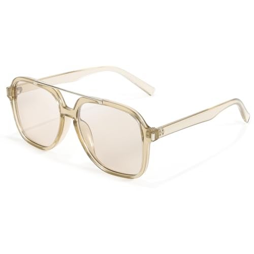 SODQW Trendy Aviator Sunglasses for Women Men UV400 Designer 70s Shades for Driving Traveling Trendy 2026 Sunglasses - Image 1