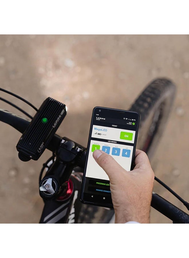 LEZYNE MEGA DRIVE 1800I FRONT BLACK - Image 5