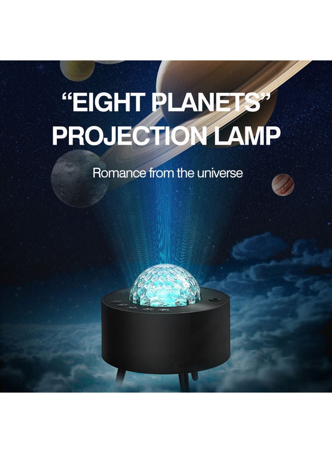 نيبمينينت مصباح عرض LED يعمل بالبلوتوث بتصميم سماء مليئة بالنجوم مع حامل ثلاثي القوائم أسود 13.80X13.20X13.20سم - Image 2