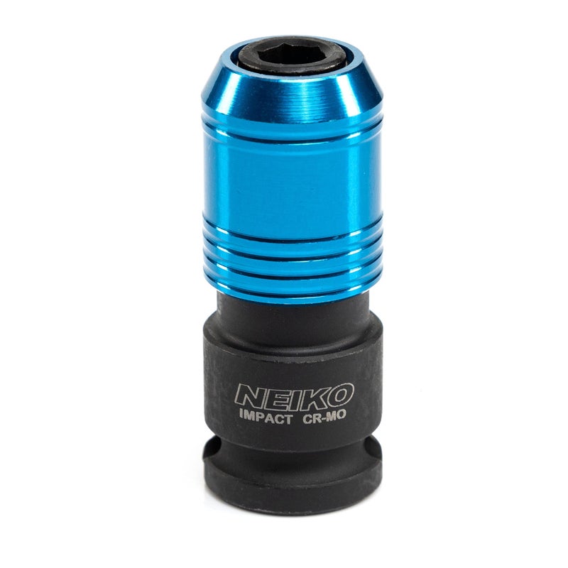 NEIKO 30285A Impact Wrench Adapter, 3/8" Drive Female to 1/4" Hex Converter, Quick Release, Quick Change Chuck, Square to Hex Bit Adapter, Impact Drill Adapter, Cr-Mo Steel Ratchet Wrenches Drivers - Image 1
