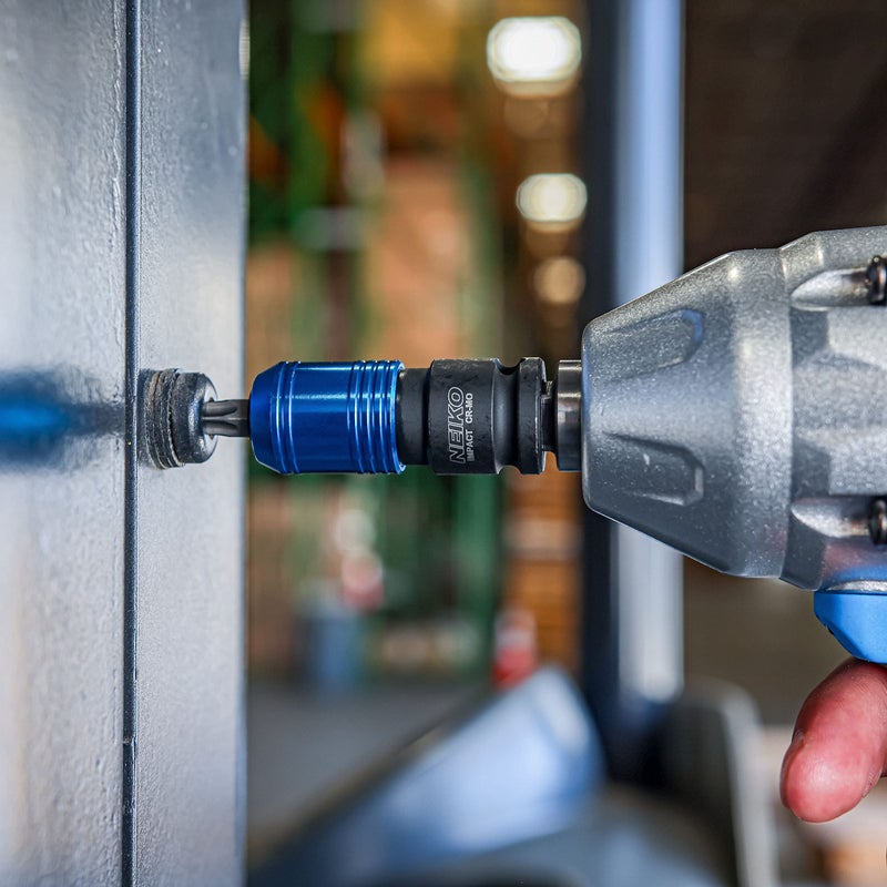 NEIKO 30285A Impact Wrench Adapter, 3/8" Drive Female to 1/4" Hex Converter, Quick Release, Quick Change Chuck, Square to Hex Bit Adapter, Impact Drill Adapter, Cr-Mo Steel Ratchet Wrenches Drivers - Image 5