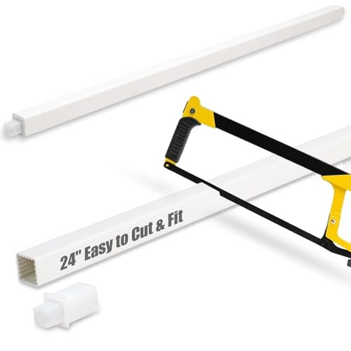 KYQEE 24Inch Adjustable Towel Bar Replacement Rod Easy to Cut Fit SpringLoaded Plastic Towel Bar for Ceramic Holder Rustproof NoDrill Installation Vintage Bathrooms Rental Homes Friendly - Image 1