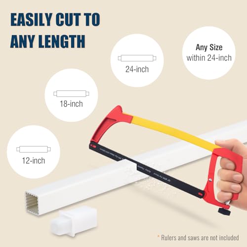 KYQEE 24Inch Adjustable Towel Bar Replacement Rod Easy to Cut Fit SpringLoaded Plastic Towel Bar for Ceramic Holder Rustproof NoDrill Installation Vintage Bathrooms Rental Homes Friendly - Image 3