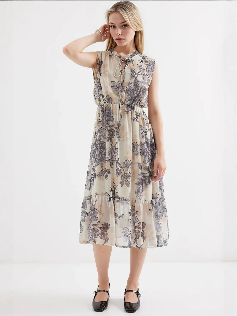 BIG DART BDART Flowering Midi Dress with Bow