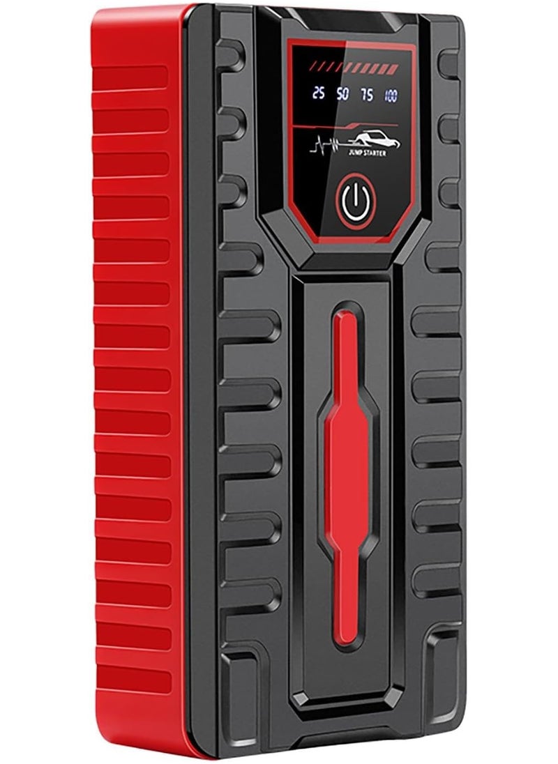 TIGER - Multifunctional Car Jump Starter Powerbank – 12V Portable Auto Battery Booster Pack with Smart Safety Clamps, LED Emergency Light, USB Charging Port & Digital Display – High-Performance Lithium Battery for Cold & Hot Weather – Universal Compatibility for Cars, Phones & Devices (US/EU Specs) - Image 1