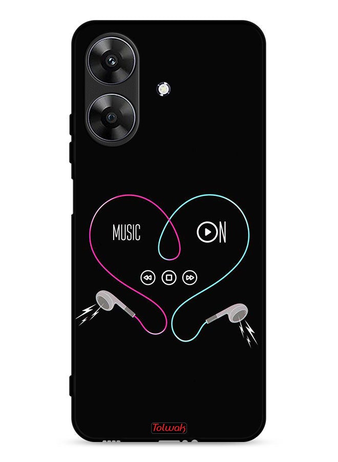 Tolwak غطاء حماية لجهاز Realme Note 60 4G - موسيقى قيد التشغيل - Image 1