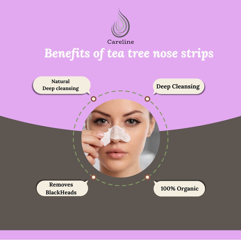Careline Natural Deep Cleansing Nose Strips with Vitamin E & Almond Oil – 6 Strips, Blackhead Remover, Pore Purifying, - Image 3