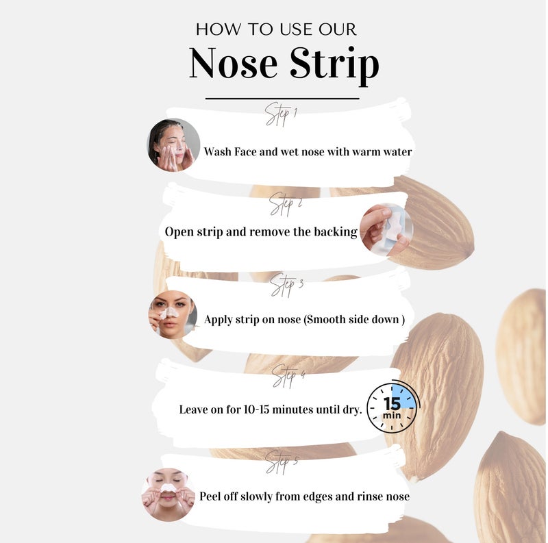 Careline Natural Deep Cleansing Nose Strips with Vitamin E & Almond Oil – 6 Strips, Blackhead Remover, Pore Purifying, - Image 4