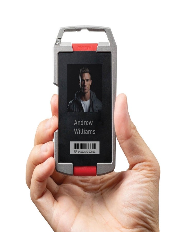 GPCA U1 Slim Wallet for Men, Minimalist Titanium Credit Card Holder, Badge Holder, Slim Wallet with Key Chain Carabiner & Belt Clip, Thin Card Wallet, Lightweight Men's Wallet & Stylish (Red), - Image 2