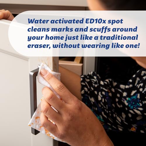 Scrub Daddy Eraser Daddy Sheets - 10x More Durable Than Traditional Erasers with Scrubbing Gems - Removes Dirt, Scuffs & Stains - Water-Activated (6 Pack) - Image 4