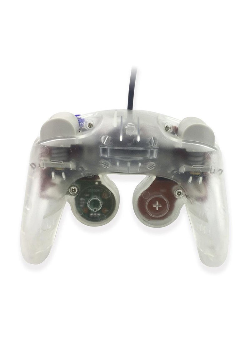 NGC Controller - Classic Wired for Wii Gamecube - Clear White - Authentic Gaming Experience