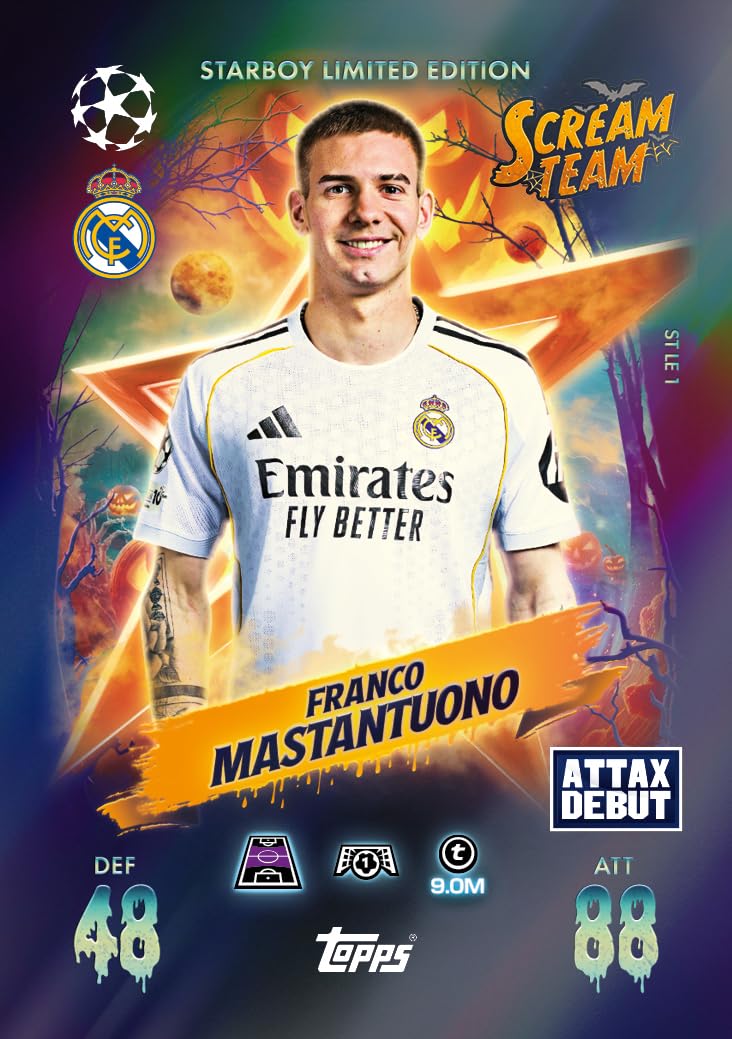 Topps UEFA Champions League Match Attax Update Collection 2025 Trading and Collectible Card Game (Scream Team Pack #1) - Image 4