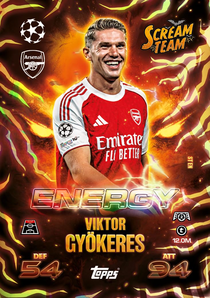 Topps UEFA Champions League Match Attax Update Collection 2025 Trading and Collectible Card Game (Scream Team Pack #1) - Image 3