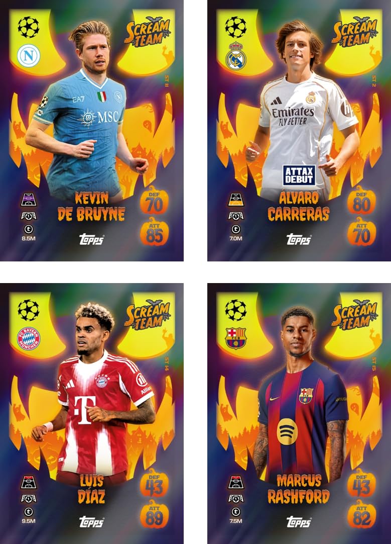Topps UEFA Champions League Match Attax Update Collection 2025 Trading and Collectible Card Game (Scream Team Pack #1) - Image 5
