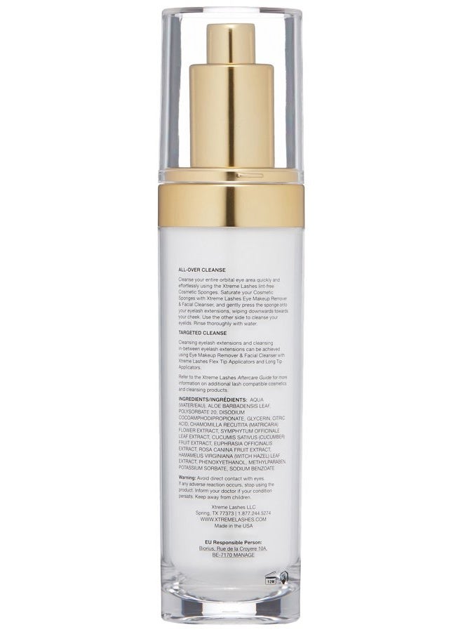 Xtreme Lashes ® Eye Makeup Remover & Facial Cleanser (4 Fl Oz) | Lash Cleanser & Shampoo for Healthy Lashes - Image 2