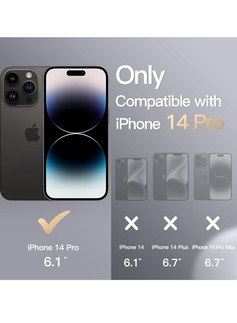 بورتوني جراب iPhone 14 Pro من السيليكون السائل مضاد للخدش ومضاد لبصمات الأصابع وغطاء واقٍ مقاوم للصدمات ناعم حريري الملمس لهاتف Apple iPhone 14 Pro - Image 2