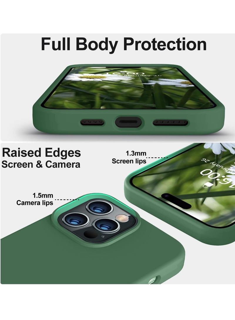 بورتوني جراب iPhone 14 Pro من السيليكون السائل مضاد للخدش ومضاد لبصمات الأصابع وغطاء واقٍ مقاوم للصدمات ناعم حريري الملمس لهاتف Apple iPhone 14 Pro - Image 3